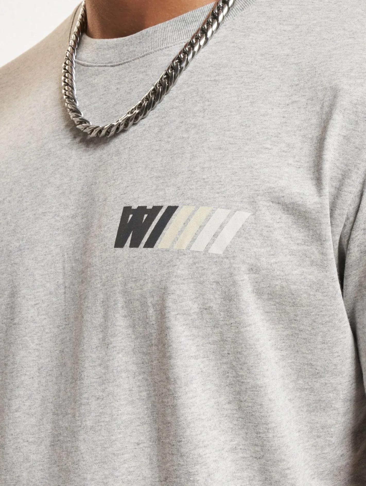 Tops & T-Shirts|T-Shirts & Tank Tops*Wood Wood Ace Dealership T-Shirt grau meliert