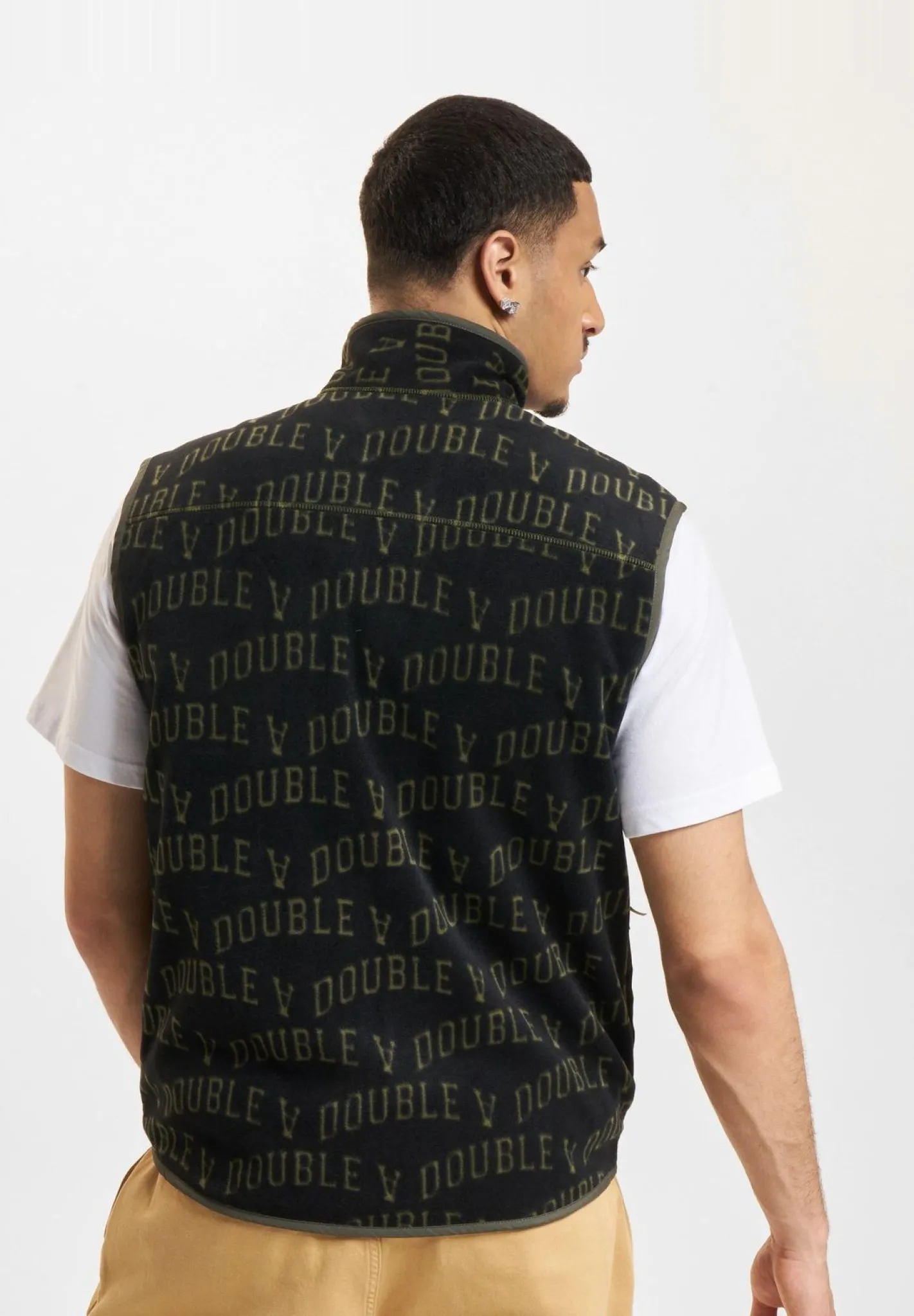 Mäntel & Jacken|Jacken & Mäntel*Wood Wood Dax Ivy Fleeceweste schwarz ivy aop