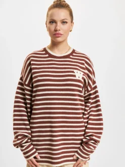 Sweater & Pullover|Pullover & Sweater*Wood Wood Tya Gestreifter Oversize-Pullover Eichel