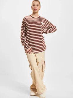 Sweater & Pullover|Pullover & Sweater*Wood Wood Tya Gestreifter Oversize-Pullover Eichel