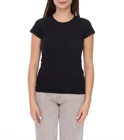 Tops & T-Shirts*WORXWEAR Damen T-Shirt modisches Rundhals-Shirt mit 180gsm Kurzarm-Shirt in Blau, Schwarz, Weiß, Gelb, Orange, Grün, Violett, Pink, Rot