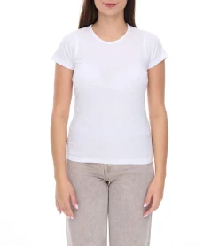 Tops & T-Shirts*WORXWEAR Damen T-Shirt modisches Rundhals-Shirt mit 180gsm Kurzarm-Shirt in Blau, Schwarz, Weiß, Gelb, Orange, Grün, Violett, Pink, Rot