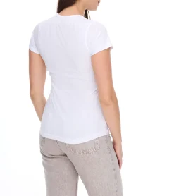 Tops & T-Shirts*WORXWEAR Damen T-Shirt modisches Rundhals-Shirt mit 180gsm Kurzarm-Shirt in Weiß, Blau, Orange, Hellgrün, Pink oder Dunkelgrün