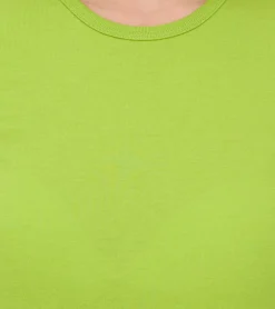 Tops & T-Shirts*WORXWEAR Damen T-Shirt modisches Rundhals-Shirt mit 180gsm Kurzarm-Shirt Apfel Grün