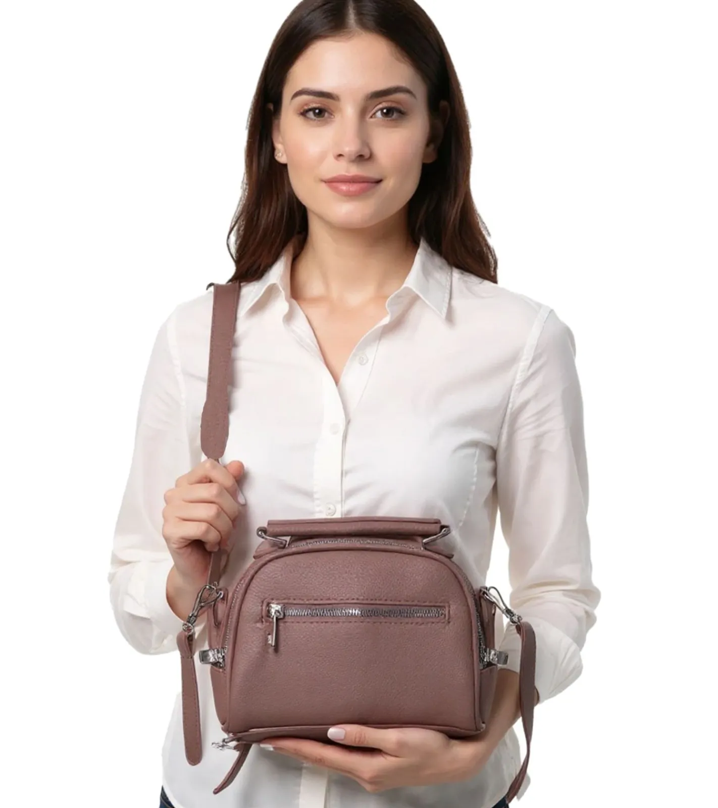 Rucksäcke & Taschen|Sportausrüstung*WOWZILLA Damen Handtasche wasserabweisende Umhängetasche modische Ausgeh-Tasche Alt-Rosa