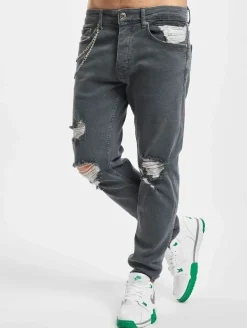 Jeans & Hosen*2Y Premium Aaron Karottenjeans grau1