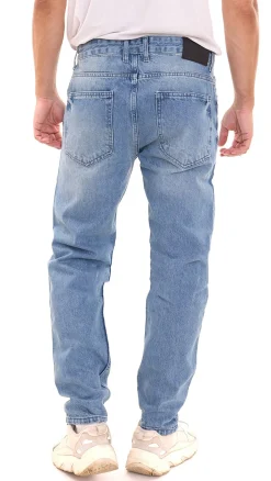 Jeans & Hosen*2Y Premium Herren Jeans stylische Denim-Hose im Used-Look B6934BLU Blau