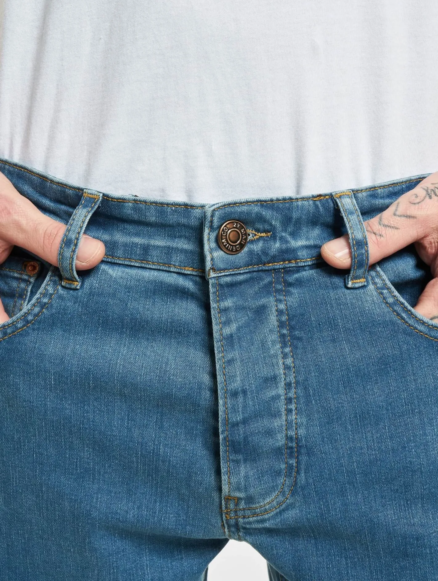 Jeans & Hosen*2Y Premium Lakewood Slim Fit Jeans blau