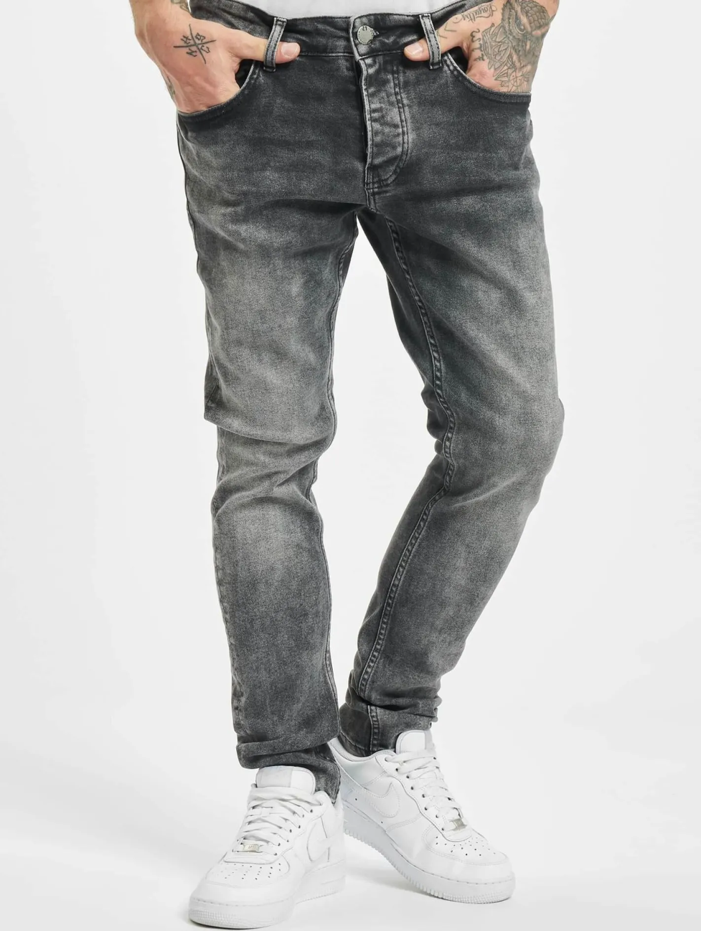 Jeans & Hosen*2Y Premium Riccardo Skinny Fit Jeans grau