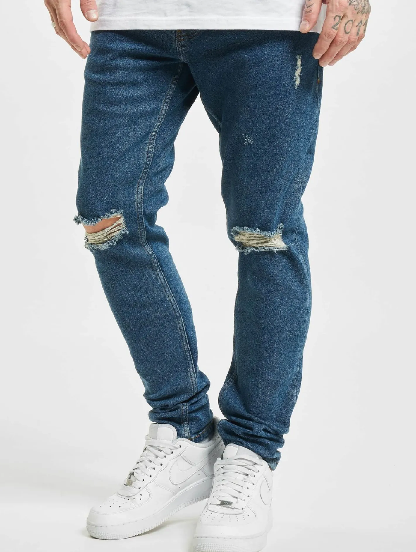 Jeans & Hosen*2Y Premium Straight Fit Jeans blau