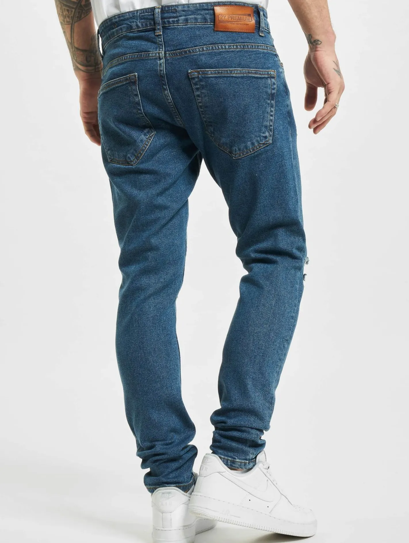 Jeans & Hosen*2Y Premium Straight Fit Jeans blau
