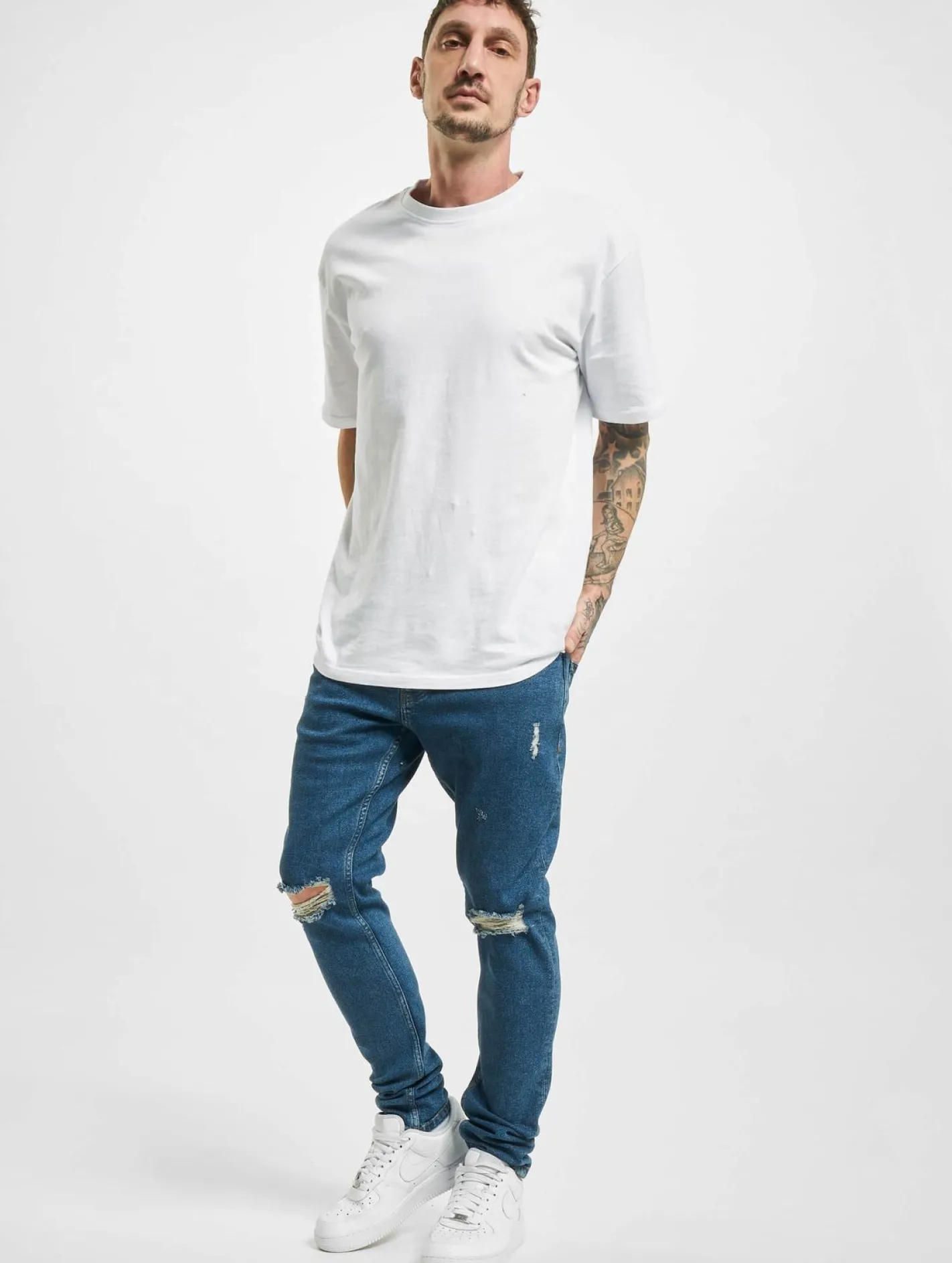 Jeans & Hosen*2Y Premium Straight Fit Jeans blau