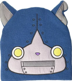 Caps & Mützen*BioworldMerch Yo-kai Watch Robonyan Beanie Strick-Mütze Kinder Kopfbedeckung mit Ohren KC302488YKW Blau