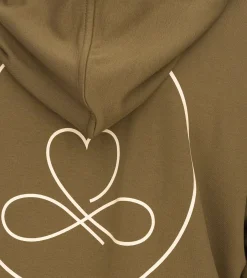 Sweater & Pullover*YOU DO YOU Damen Cropped-Hoodie mit Kapuze Alltags-Pullover Yoga-Mode 905081 Khaki