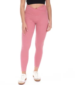 Sportunterbekleidung|Fitnessmode & Jogginghosen*YOU DO YOU Damen Leggings modische Fitness-Hose Workout-Hose Sport-Tights High Waist Yoga-Mode 904991 Alt-Rosa