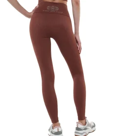 Sportunterbekleidung|Fitnessmode & Jogginghosen*YOU DO YOU Damen Leggings modische Fitness-Hose Workout-Hose Sport-Tights High Waist Yoga-Mode 904991 Mahagoni-Braun