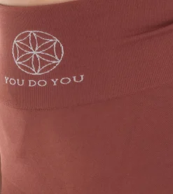 Sportunterbekleidung|Fitnessmode & Jogginghosen*YOU DO YOU Damen Leggings modische Fitness-Hose mit Scrunch-Effekt Workout-Hose 905001 Mahagoni-Braun