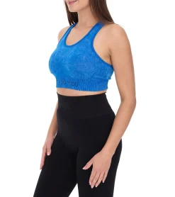 Unterwäsche|Sportoberbekleidung*YOU DO YOU Damen Sport-BH Sport-Oberteil stylischer Trainings-BH Yoga-BH 904901 Blau