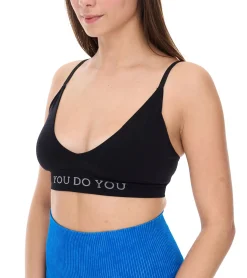 Unterwäsche|Sportoberbekleidung*YOU DO YOU Damen Sport-BH Sport-Bustier nahtloses Sport-Oberteil Yoga-BH 904941 Schwarz