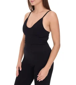 Unterwäsche|Sportoberbekleidung*YOU DO YOU Damen Sport-BH Sport-Bustier nahtloses Sport-Oberteil Yoga-BH 904951 Schwarz