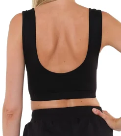 Unterwäsche|Sportoberbekleidung*YOU DO YOU Damen Sport-BH Sport-Bustier nahtloses Sport-Oberteil Yoga-BH 904911 Schwarz