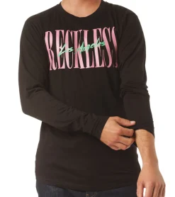 Pullover & Sweater*YOUNG  & RECKLESS YOUNG & RECKLESS LA Vintage Herren Baumwoll-Shirt Longsleeve MTS3230BLK-200 Schwarz