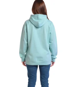 Sweater & Pullover*ZEGY Damen Hoodie schlichter Kapuzen-Pullover mit Kängurutasche Sweater 1082 Mint-Grün