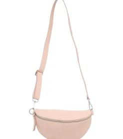 Rucksäcke & Taschen|Sportausrüstung*ZWILLINGSHERZ Damen Echtleder Umhängetasche Cross Body Bag Echtleder-Tasche mit abnehmbaren Schultergurt Bauchtasche Ausgeh-Tasche 1416C-12 Rosa