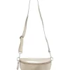 Rucksäcke & Taschen|Sportausrüstung*ZWILLINGSHERZ Damen Echtleder Cross Body Bag Umhängetasche mit abnehmbaren Schultergurt Bauchtasche modische Ausgeh-Tasche 1416C Gold