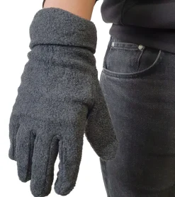 Handschuhe & Schals*ZWILLINGSHERZ Fleece-Handschuhe für Herren Finger-Handschuhe Winter-Handschuhe 4603H Anthrazit