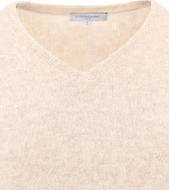 Pullover & Sweater*ZWILLINGSHERZ Herren 100% Kaschmir-Pullover Pullover mit V-Ausschnitt Langarm-Shirt Beige