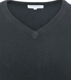 Pullover & Sweater*ZWILLINGSHERZ Herren 100% Kaschmir-Pullover Pullover mit V-Ausschnitt Langarm-Shirt Schwarz