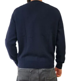Pullover & Sweater*ZWILLINGSHERZ Herren 100% Kaschmir-Pullover Pullover mit V-Ausschnitt Langarm-Shirt Navy